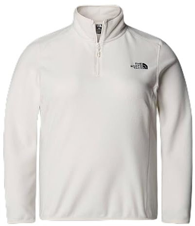 THE NORTH FACE NF0A856UQLI W Plus 100 Glacier 1/4 Zip - EU Maglia Lunga Donna White Dune Taglia 2X
