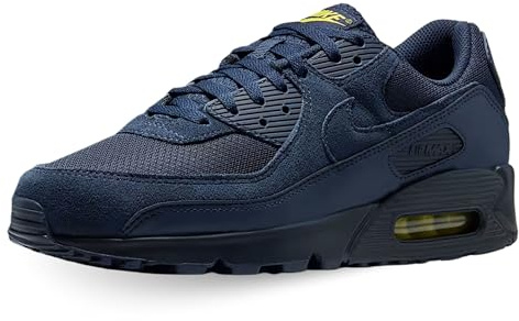 NIKE Men's Air Max 90 Sneaker, Obsidian Obsidian Lightening, 11 UK