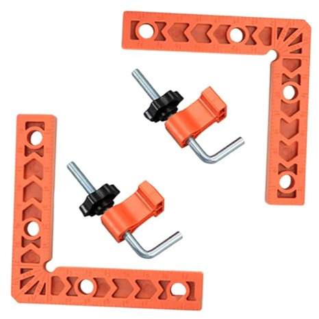 Dualoai 2 Morsetti Angolari a 90 Gradi, Morsetti Ad Angolo Retto, Utensili per Lavorazione Del Legno, di Posizionamento, Angolo a 90 Gradi per Cassett, M