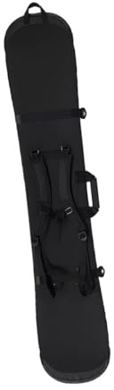 drburpily Slitstarkt snowboardfodral med handtag ger pålitlighet vid transport av snowboards till utomhusskidåkning, snowboardväska, reseskyddande skidförvaringsväska, Svart, 165 cm