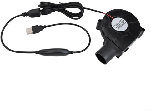 Upluxmira 12V BBQ Fan Portable Charcoal Blower Outdoor Cooking Camping Grill Blower Black Quiet Fire Tool Essential Barbeque Accessory