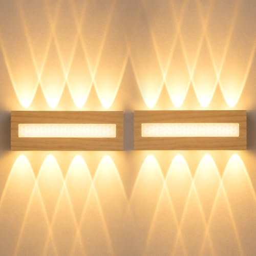 2 lampade da parete interni LED,3000 K, lampada da parete esterni IP65