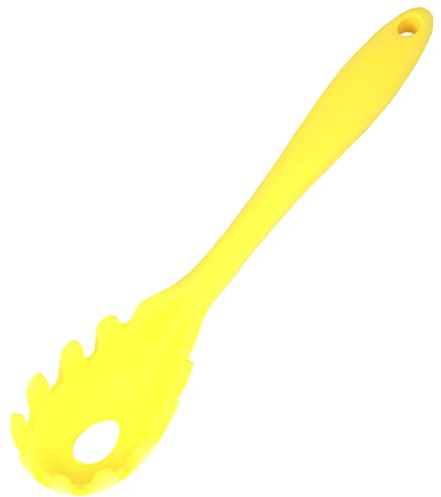 Chef Craft Premium Silicone Spaghetti/Pasta Fork, 11.5 inch, Yellow