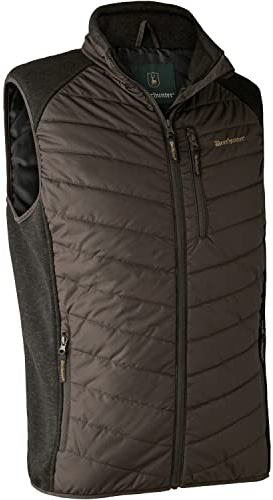 Deerhunter Moor Rembourré Waistcoat W. Brown Feuille Knit