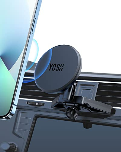 YOSH för MagSafe, bilfäste, CD-telefonhållare för bil, CD-magnetiskt telefonfäste, för iPhone vaggmagnet, för iPhone 16/15/14/13/12-serien och MagSafe-fodral