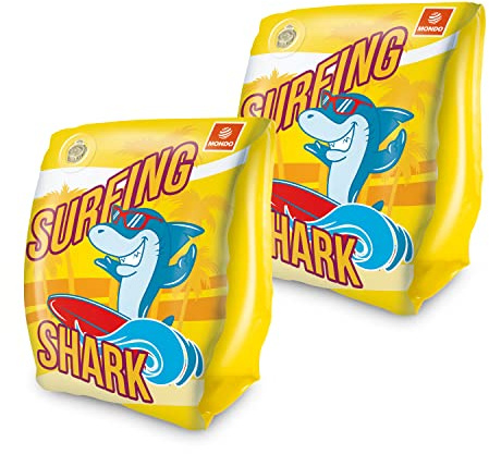 Mondo Leksaker - SURFING SHARK Armband - Säkerhetsarmstöd för barn - PVC-material - Lämplig för barn från 2 till 6 år med vikt 6-20 kg - 16919