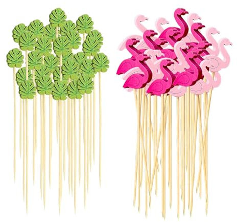 200 Piezas Brochetas De Frutas, Decoración De Cócteles, Brochetas De Comida De Madera, Decoraciones Para Fiestas, Brochetas De Madera Decorativas, Brochetas De Comida Creativas