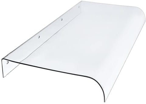 WATAOW Auvent De Porte Extérieur, Protection Contre La Pluie Transparente Et Invisible, Marquise De Fenêtre Les UV, La Neige, La Pluie(50x80cm/20x31in)
