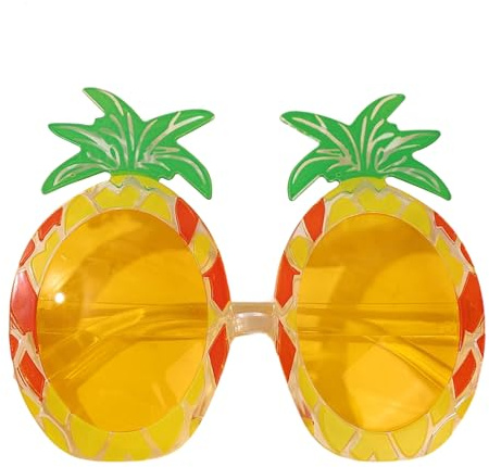ananas glasögon för sommaren – retro ananas solglasögon, snygga tropiska festglasögon, roliga nya solglasögon för alla åldrar | idealiska poolfester, födelsedagar, resor och fotobås