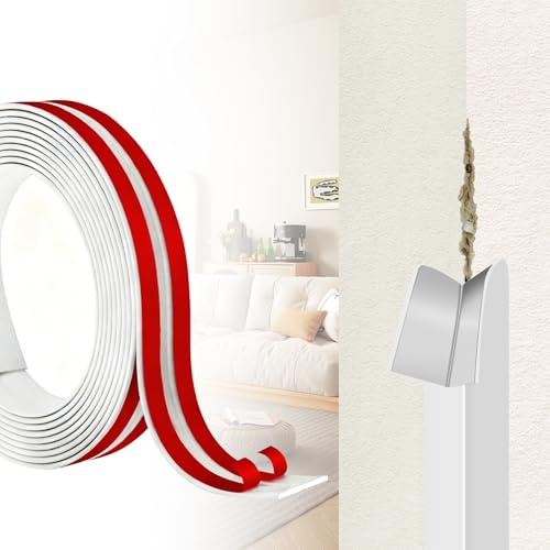 3M Corner Trim, Self Adhesive Flexible PVC Edging Strip ，Peel and Stick Wall Moulding for Tile Edging, Wall, Ceiling and Furniture Edge Protection, 4cm Wide
