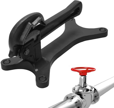 Portátil abrazadera de tubo, abrazadera de tubo de 0,3-3,8 cm, abrazadera de tubo de aluminio, ajuste automático de la fuerza de sujeción, herramienta manual ligera, base sólida para mantenimiento de