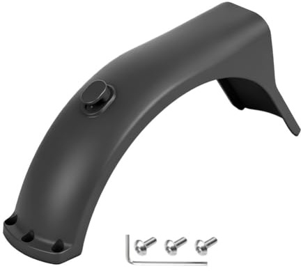 NiuLumea Soporte trasero para guardabarros de repuesto para Xiaomi 5 para scooter eléctrico Pro, para guardabarros de plástico negro con kit de instalación, para protector contra salpicaduras trasero