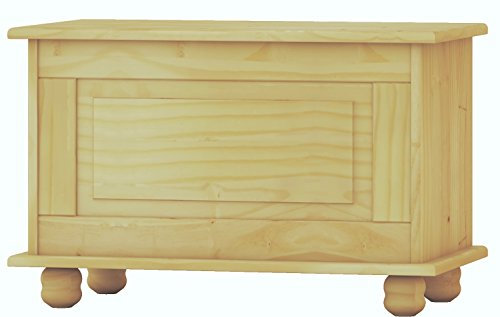 Moblit Baul con Puerta Abatible Realizado en Madera de Pino Maciza Sin Barnizar Serie Canet Medidas (46x70x39) cm (AtoxAnchoxFondo) Robusto y Duradero