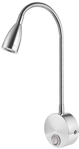 AC 85-265V 3W 360 grados brazo flexible LED luz de la pared LED luz de lectura lámpara de cabecera con interruptor ( cálido)