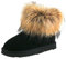 Shenduo Damen-Fellstiefel Winterstiefel Stiefelette Schneestiefel D9251 Schwarz 38EU