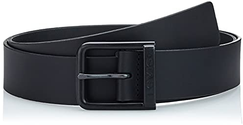 Levi's Men's Alderpoint Metal Belt, Regular Black, 100
