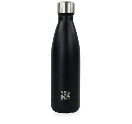 Yoko Design - BOUTEILLE ISOTHERME 500 ML NOIRE MAT