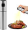 Xlqyb Ölzerstäuber Kochöl Sprühflasche Edelstahl Ölspender Zerstäuber Kochen Grill Ölzerstäuber für Grillen, Salat machen, Kochen, Backen, Grillen Küchenhelfer (100ML)