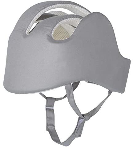 Thick Protection Helmet for Elderly Youth Kids Adults,Head Protection for Elderly Falls,Soft Helmet for Epilepsy Seizures Prevent Head Injuries,Safety Bump Cap,for Home Gardening (Gray Mesh Inner)