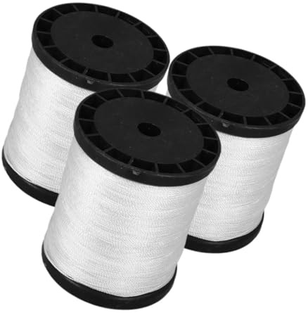 jojofuny 3 Rolls Construction Nylon String Line Masonry Twine for Building Sites Outdoor Use Sturdy Nylon Twine String Lines for Construction and Bricklaying Projects