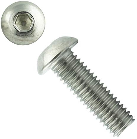 Eisenwaren2000 | M8 x 20 mm Linsenkopfschrauben mit Innensechskant (50 Stück) - ISO 7380 Linsenkopf Schrauben mit Flachkopf - Gewindeschrauben - Edelstahl A2 V2A - rostfrei