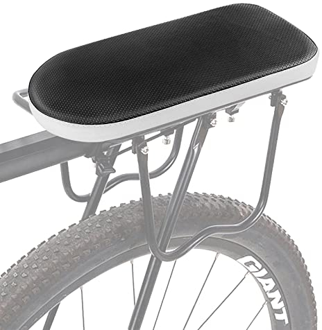 Fahrrad Rücksitzkissen,PU Leder Kinder Fahrrad Hinten Sitz Kissen,Universal Soft Fahrrad Rücksitz Kissen,Dickere Weiches Polster,Sicherheit Fahrrad-Zubehör für Outdoor