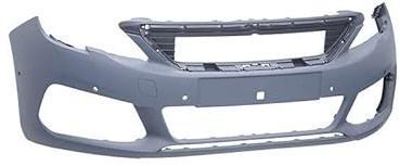 Repiauto Premium - Pare-choc avant à peindre avec 6 trous radars compatible avec Peugeot 308 2 phase 2 2017-2021 PREMIUM