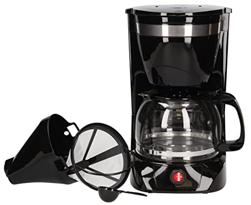 gsc evolution Cafetera de Goteo Eléctrica 800W | 10 Tazas | Filtro de Malla Reutilizable | Placa Calefactora | Protección sobrecalentamiento | Jarra de cristal con tapa | Sistema Antigoteo