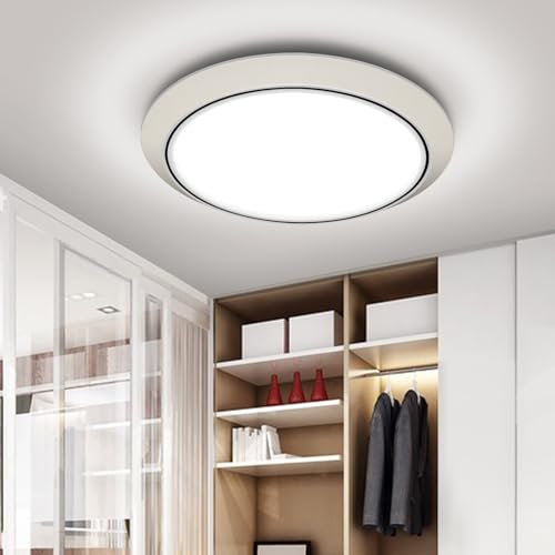 Taoellen Bathroom Light, 24W 2160lm Ceiling Lights, 120W Equivalent, Waterproof IP56, Modern Flush Ceiling Light for Kitchen, Bulkhead, Toilet, Porch, Bedroom, Utility Room and More