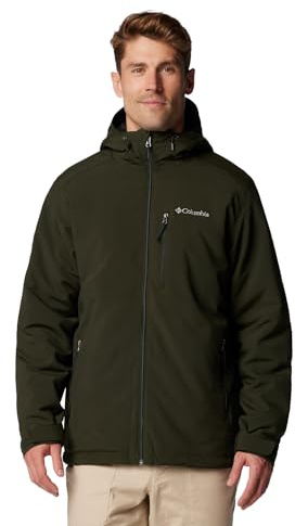 Columbia Gate Racer Softshell, Chaqueta De Softshell Cortavientos Hombre, Greenscape, S
