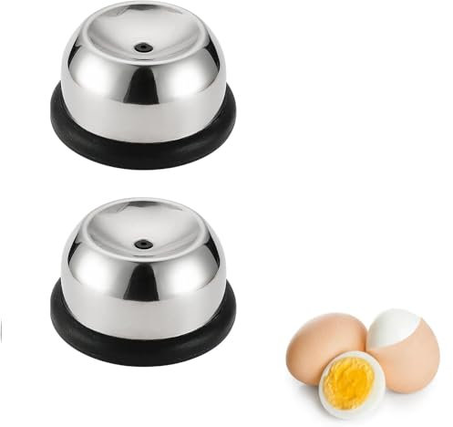 Portauova, 2 pezzi, in acciaio inox, per picchetti, uova