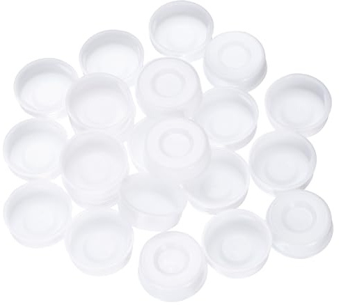 sourcing map 50 Pcs Mailing Tube End Caps 1.2 ID Round Cardboard Shipping Tube End Caps Protective Plastic Poster End Caps for Paper Mailing Tubes Shipping and Storage of Documents and Art