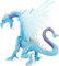 Ice Dragon Giocattolo, Bambini Dragon Figure Model, Figure in plastica Realistic Dragon Model, per la Decorazione Domestica, Collection Educational Toy(Drago di Ghiaccio)