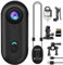 bayehngs Mini Thumb Action Camera, Wearable Small Body Camera, Portable Vlogging Camera, Hands-Free POV Camcorder Helmet Camera for Cycling, Motorcycle (Standard Bundle with 64G Card)