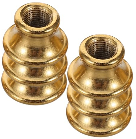 Mobestech 6pcs Internal Thread Wrought Iron Lighting Connectors Thick Washer Pipe Coupling Rod Connector for Tea Table Lamps Lamp Pipe