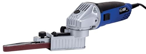 Eastwood Electric Mini Belt Sander | Robust 5.3 Amp Motor | Sanding and Grinding Tool | Lightweight Aluminum Body with Swivel Head | Grinder File With 120 Grit Abrasive Sanding Belt And Key 2300 Fpm