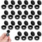 DCQQ Schraubenabdeckungen Set 200 Pcs Schwarz Kunststoff Faltschraube Schnappdeckel Abdeckkappen Wasserdicht Scharnier Schraubenkappen Faltschraube Abdeckkappen Für Möbel,Schränke,Dachdekoration