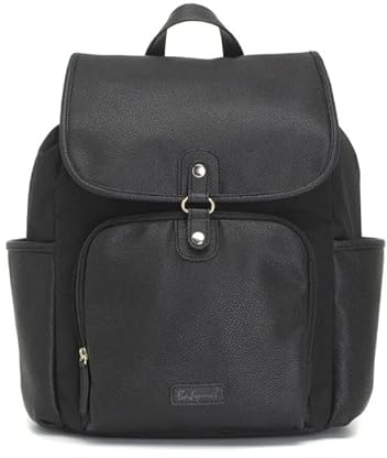 Babymel Freddie Vegan Leather Changing Backpack - Black