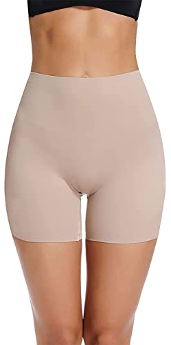 Joyshaper Mutande Snellente Donna Mutande Modellante Pancia Piatta Pantaloncini Contenitivi Push Up Guaine Snellenti Slip Antisfregamento, Beige, L