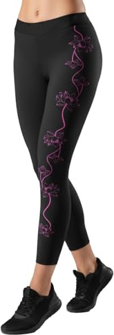 PRS Leggings Yoga Donna Pantaloni Sportivi Fitness Crossfit Workout Allenamento Palestra (S - M, Pants Nero)