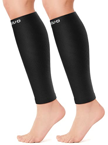 CAMBIVO Wadenbandage, Kompressionsstrümpfe Damen Herren 2 Paar, Waden Kompression, Stützstrümpfe, Compression Socks, Waden Beinlinge für Sport, Fussball, Laufen,Schwellung, Erholung