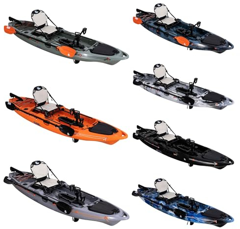 Galaxy kayaks Supernova Junior Angelkajak Fishing Kayak mit Pedalantrieb, Farbe (B) Black