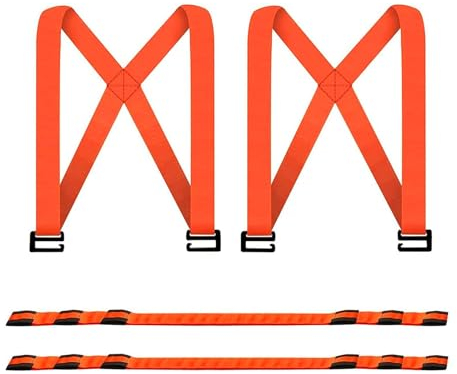 ZephyrCraft 2 Pack Hebe-Umzugsgurte, 2 Personen-Schulter-Tragegurte, verstellbare Möbelgurte für Umzüge und Handhabungsgurte für den Transport von Möbeln, Geräten, schweren Gegenständen