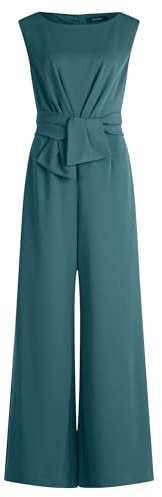 Vera Mont Damen Jumpsuit mit weitem Bein 40, Dark Emerald