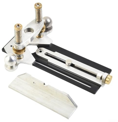 Outil rotatif 2 en 1 - Base de défonceuse plongeante avec guide de bord de toupie - Gabarit de routage de rosace et trou sonore pour guitare