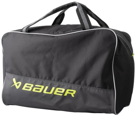 Bauer Hockey Core Carry Bag '24 (Black/Neon, Youth/Small (25x13x16))