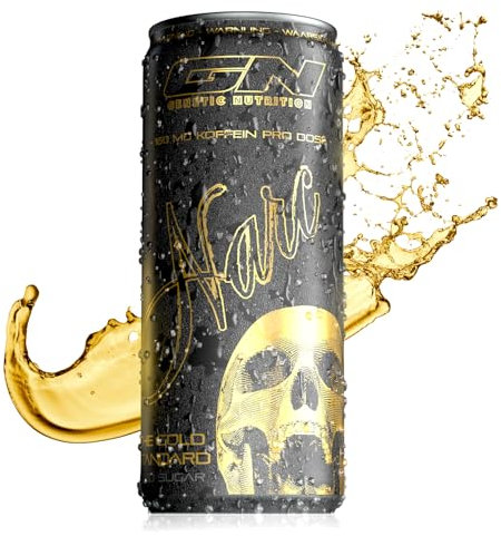 Narc Energy Drink inkl. Pfand 6€ | Starker Pre-Workout Booster | 160 mg Koffein & Taurin | Energie & Fokus Erfrischungsgetränk ohne Zucker The Gold Standard 24 Pack (24 x 0,25l)