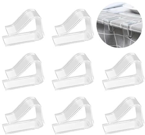 WUSJCOF Sujeta Manteles De Mesa Exterior, Pinzas para Manteles De Mesa, 8 Piezas Sujeta Manteles, Pinzas Sujeta Manteles, Sujeta Manteles De Mesa Exterior, Sujeta Manteles De Mesa