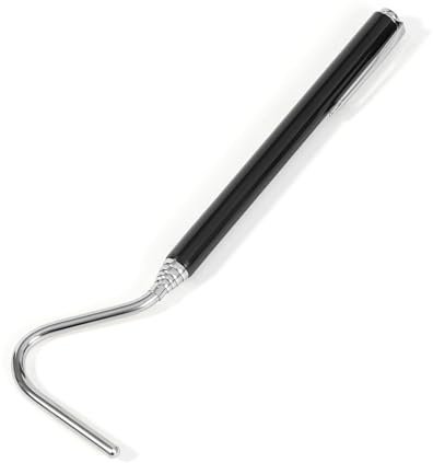 AQUANEAT Reptile Snake Hook, 26inch Extendable Stainless Steel Snake Stick with Non-Slip Handle