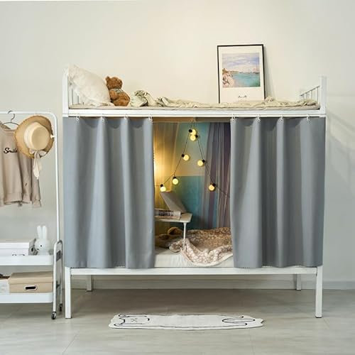 JNGUOSICN 2Pcs Student Dormitory Bunk Bed Curtain Blackout Bedroom Curtain Privacy Dormitory Shading Mosquito Curtain Cabin Bunk Bed Tent Canopy Mosquito Protection Net Removable Curtain Shading Net